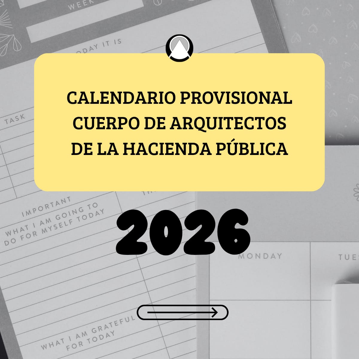 Calendario Provisional Cuerpo de Arquitectos de Hacienda